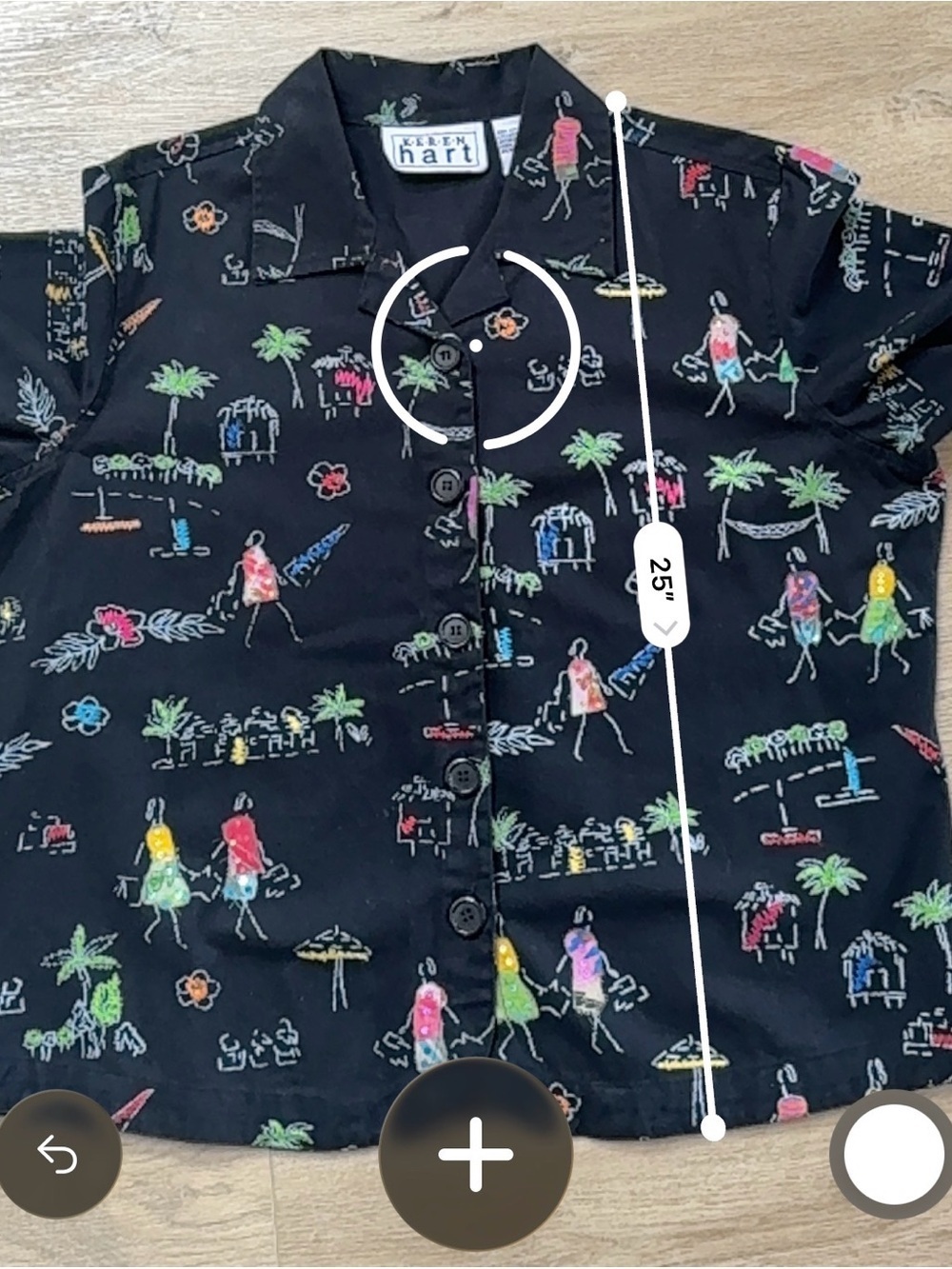 Vintage 90s Y2K Keren Hart Women Colorful People Button Up Jacket XL Embroidered - Picture 8 of 11